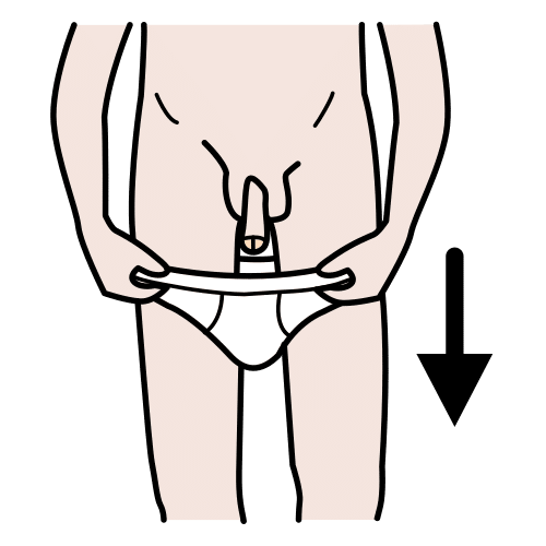 bajar el calzoncillo