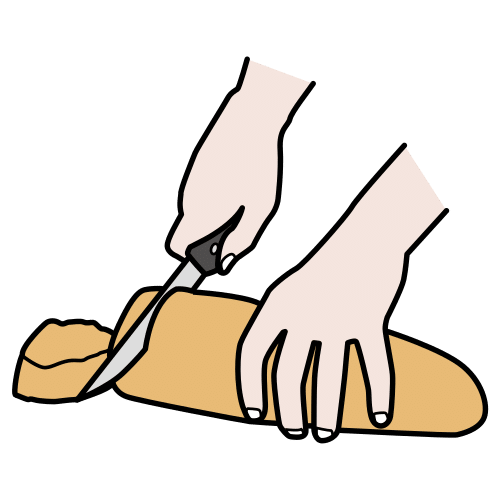 cut the bread