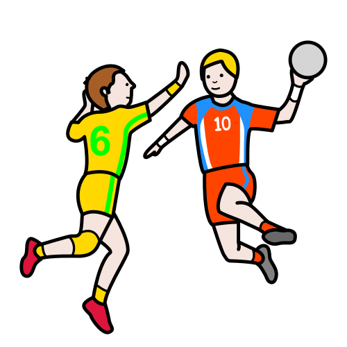 to play handball, handball