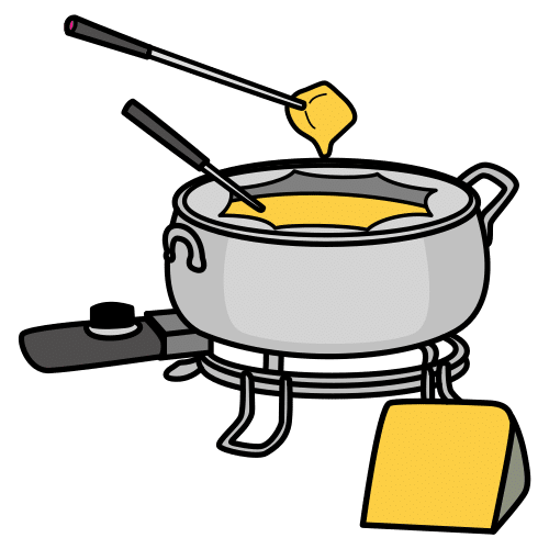 fondue set, fondue
