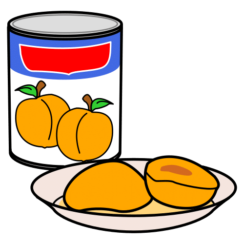 peach in jelly, peach
