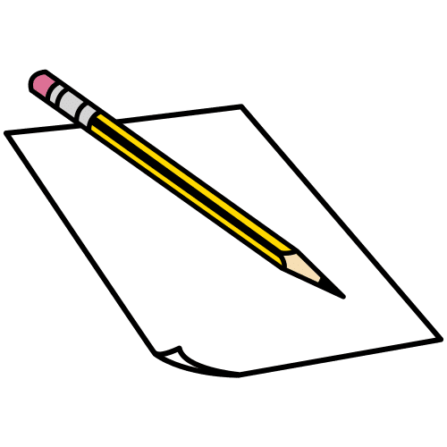 pencil and paper