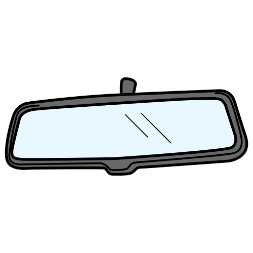 rear-view mirror, wing mirror