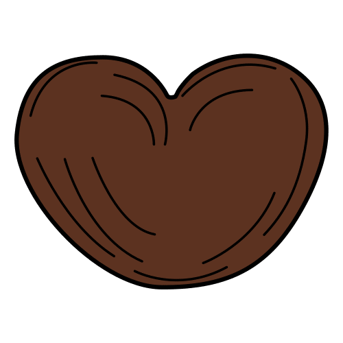 бисквита с форма на сърце