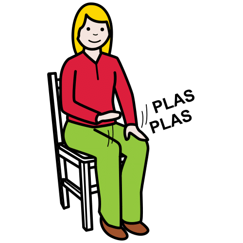 dar palmas en las rodillas