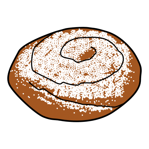 spiral-shaped pastry