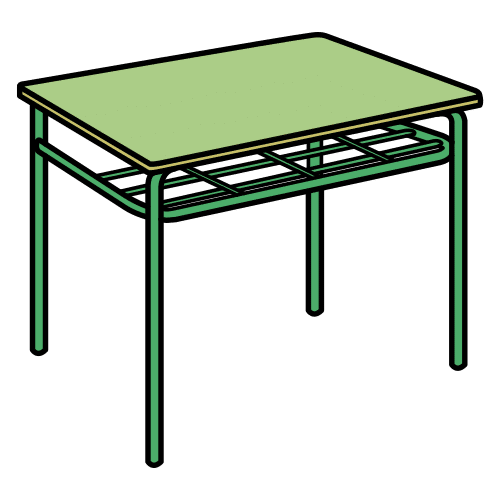 mesa de colegio