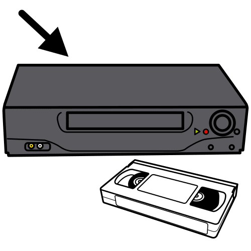 video cassette player