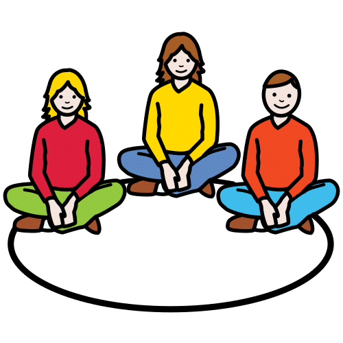 седнали в кръг