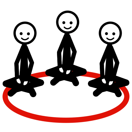 седнали в кръг