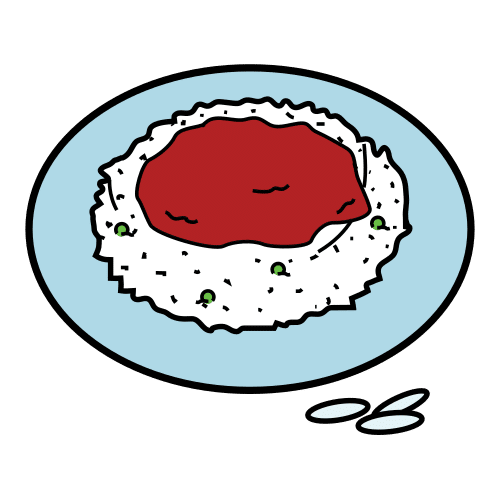 rice and tomato sauce