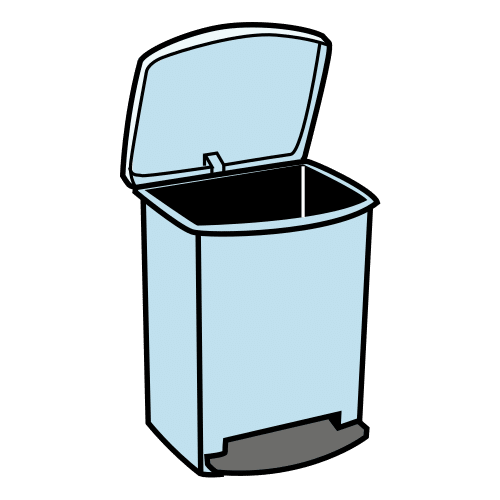 rubbish bucket