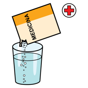 medicijn oplossen in water