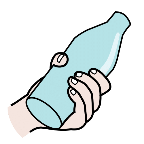 to grasp, hold