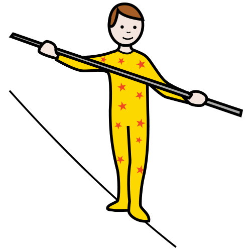 tightrope walker in ARASAAC · Global Symbols