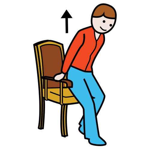 levantar de la silla
