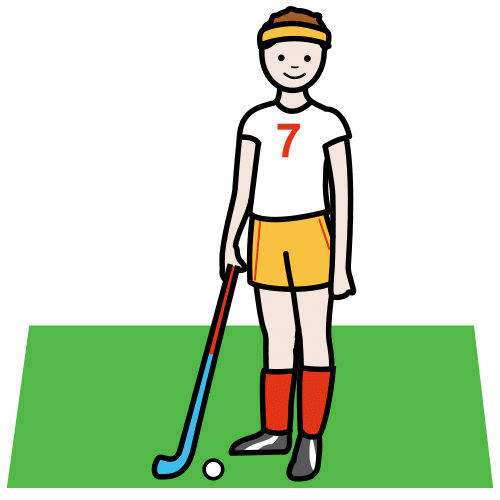 field-hockey player