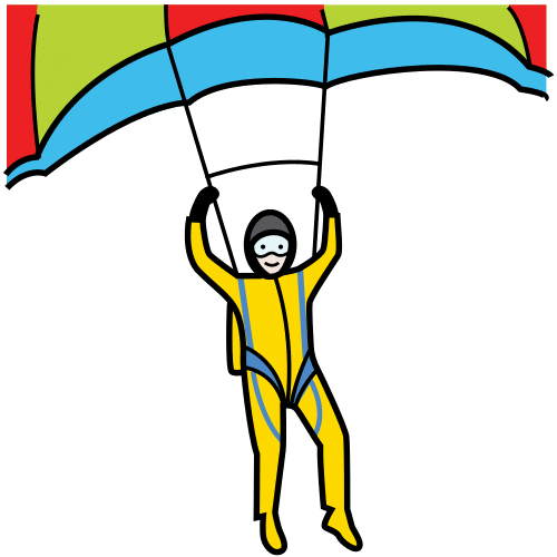 parachutist