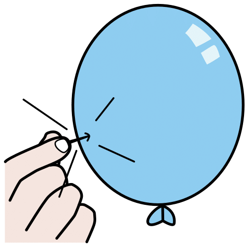 pinchar el globo