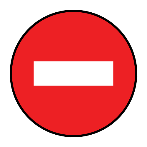 no entry sign