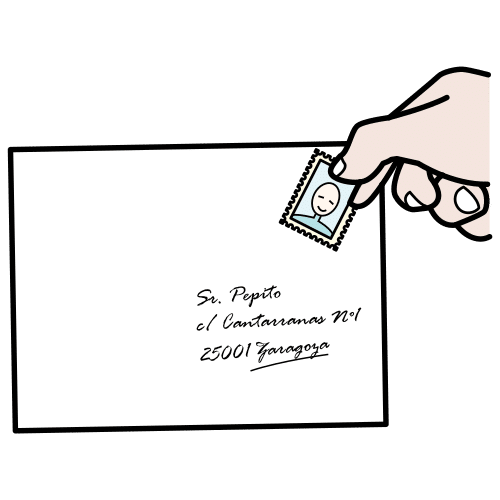 слагам  пощенска марка