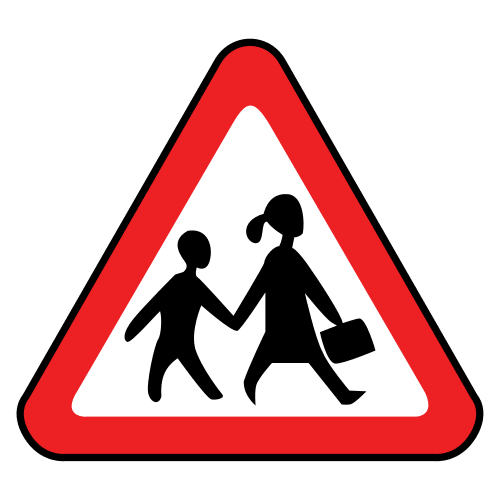 warning of nearby school