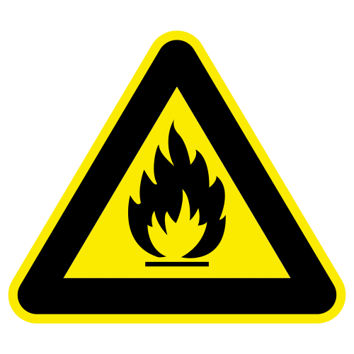 flammable materials danger in ARASAAC · Global Symbols