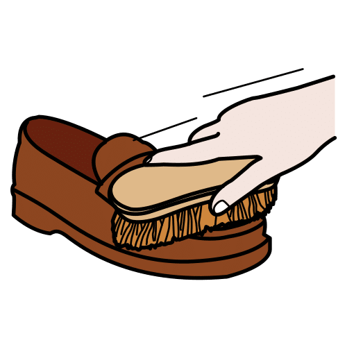 Tips Strippen kruis schoenen poetsen in ARASAAC · Global Symbols