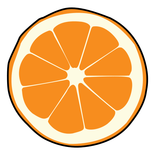a slice of orange