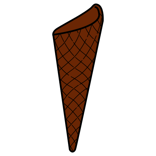 chocolate ice-cream cone