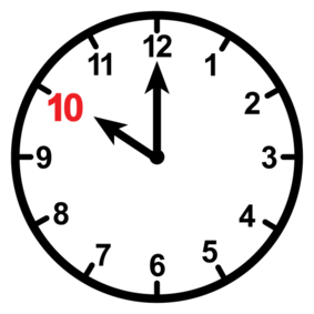 Ten O Clock Exactly Ten O Clock In Arasaac Global Symbols