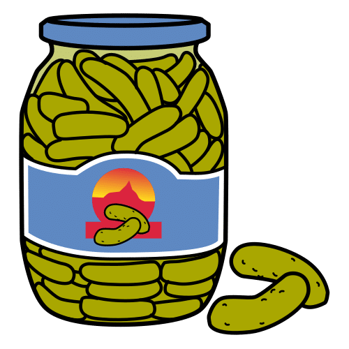 bote de pepinillos