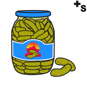 pickle jars, cans