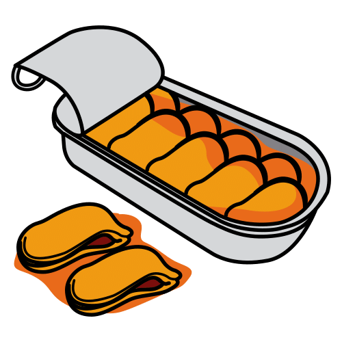 can of mussels