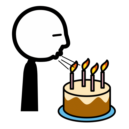 blow out the candles