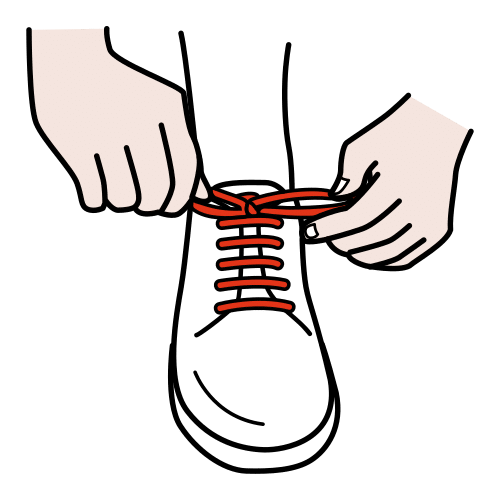 atarse las zapatillas