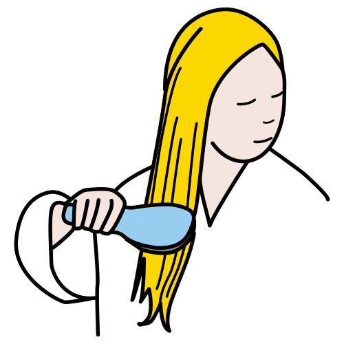 brush hair