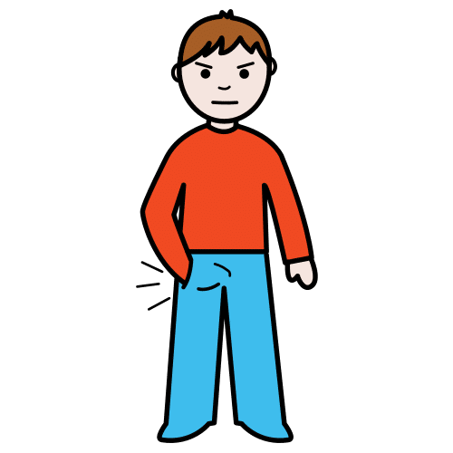 meterse la mano en el pantalÃ³n