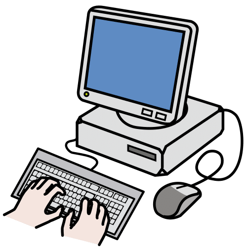 work on the computer