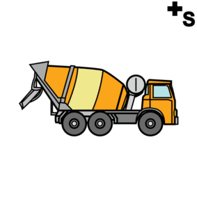 mixers, cement trucks