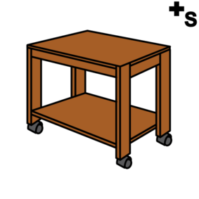 trolleys, tables