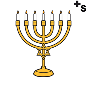 menorah, candlesticks