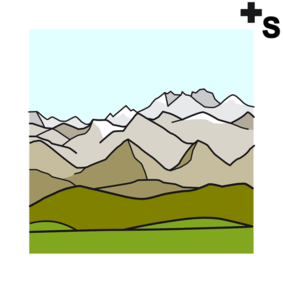 mountain range, chain of mountains 