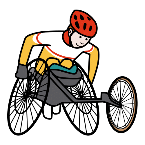 silla de ruedas de carreras