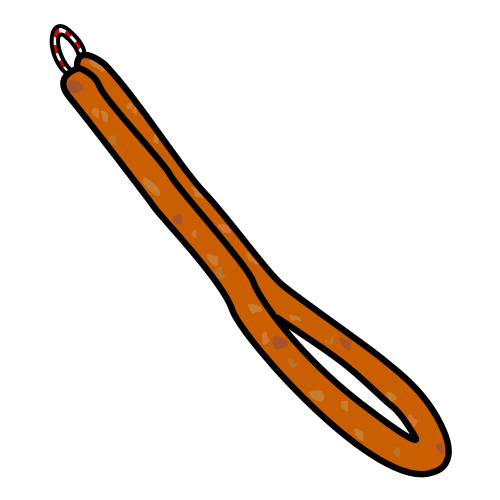 thin red paprika sausage