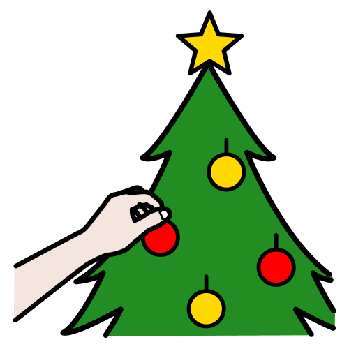 decorate the Christmas tree