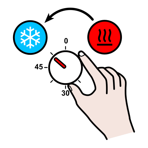 bajar la temperatura