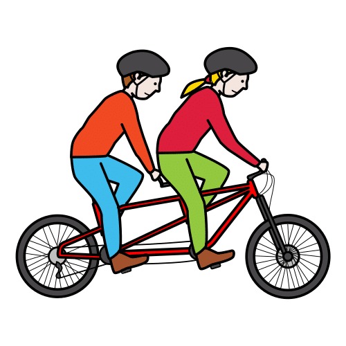 ride a tandem