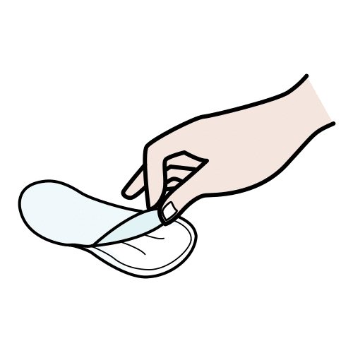 peel off sanitary napkin