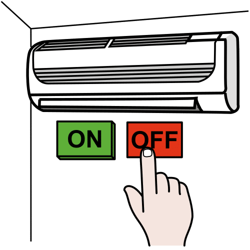 apagar el aire acondicionado